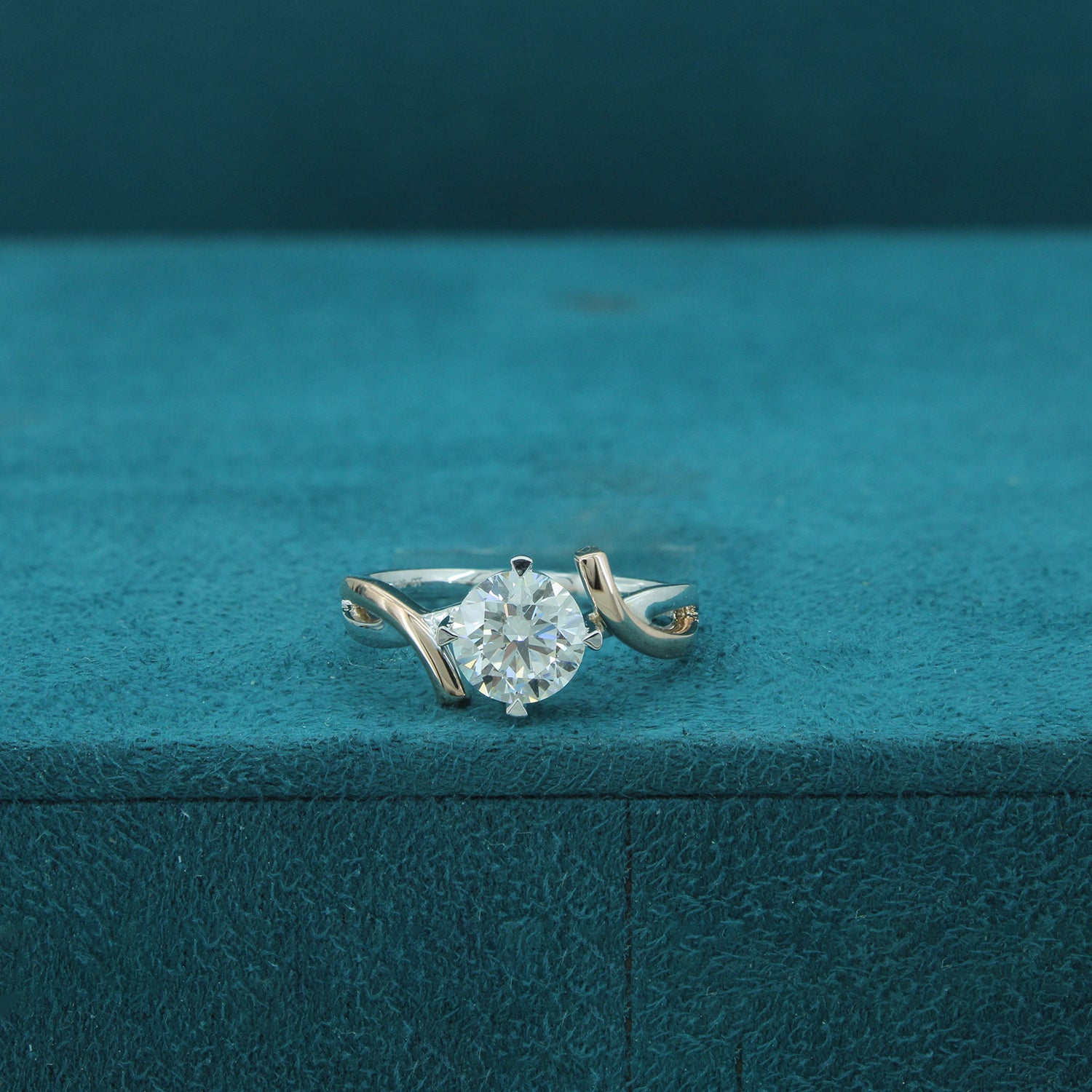 Twinara Path Diamond Two Stone Ring