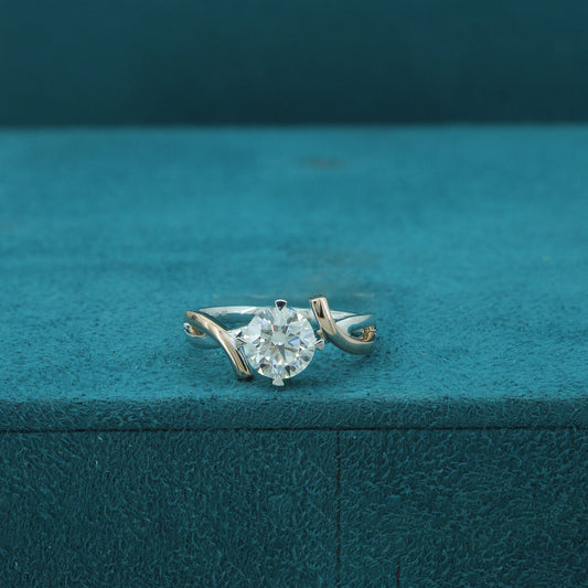 Twinara Path Diamond Two Stone Ring