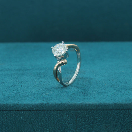 Twinara Path Diamond Two Stone Ring
