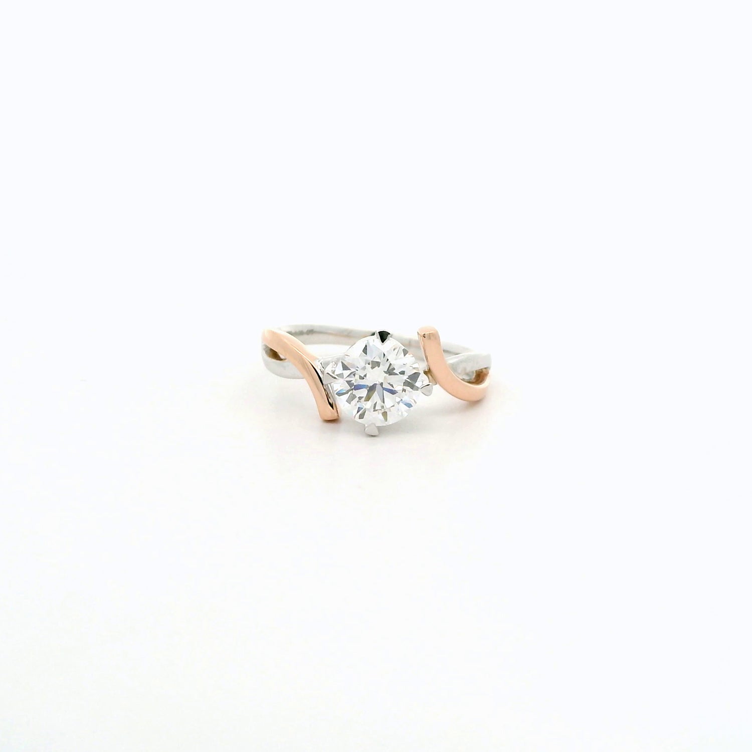 Twinara Path Diamond Two Stone Ring