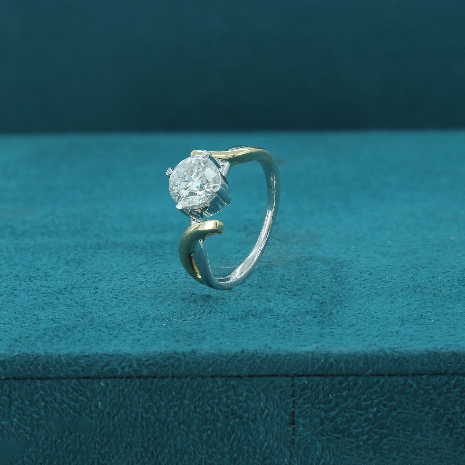 Twinara Path Diamond Two Stone Ring