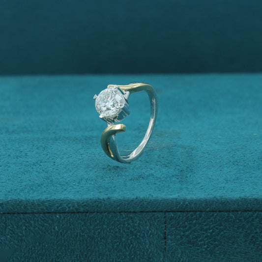 Twinara Path Diamond Two Stone Ring