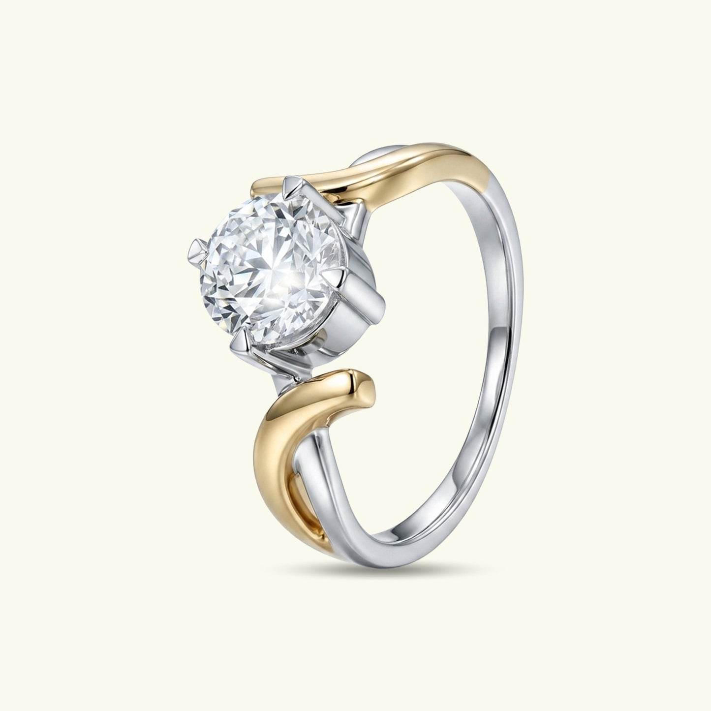 Twinara Path Diamond Two Stone Ring