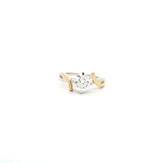 Twinara Path Diamond Two Stone Ring