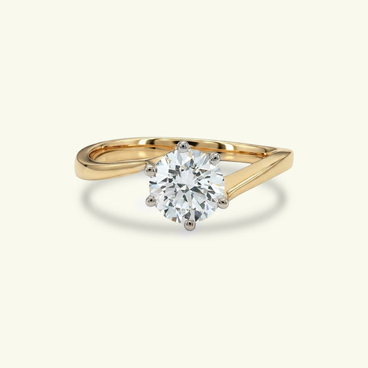 Arisia Glow Diamond Solitaire Ring