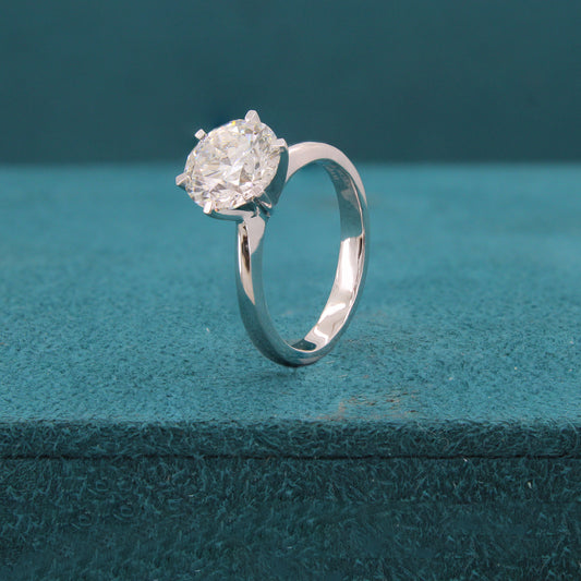 Elara Solitaire Diamond Ladies Ring