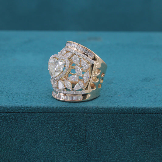Thalira Fancy Diamond Cocktail Ring
