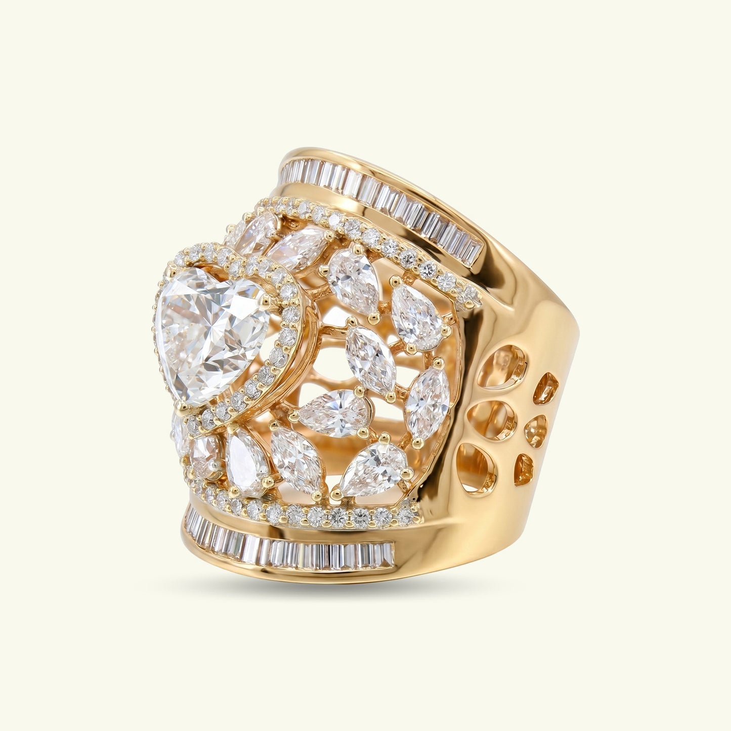 Thalira Fancy Diamond Cocktail Ring