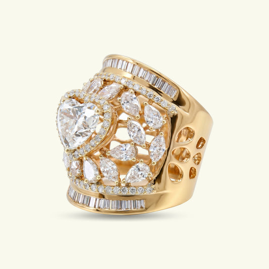 Thalira Fancy Diamond Cocktail Ring
