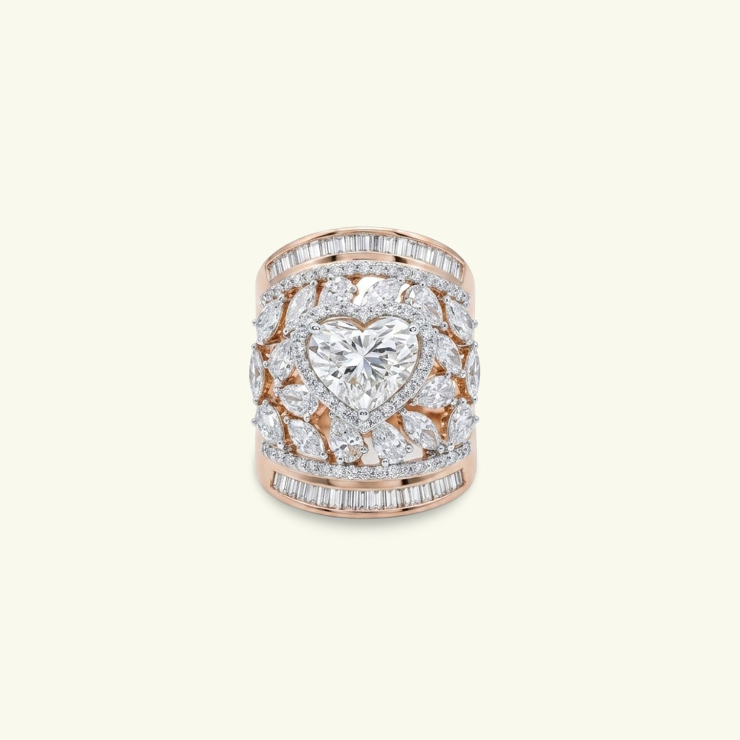 Thalira Fancy Diamond Cocktail Ring