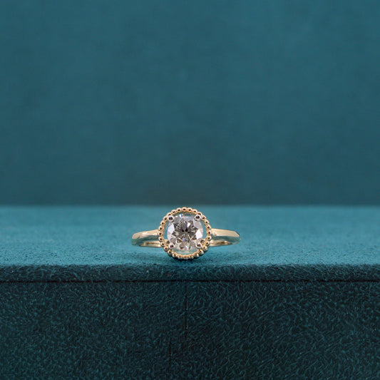 Elyria Crest Diamond Solitaire Ring