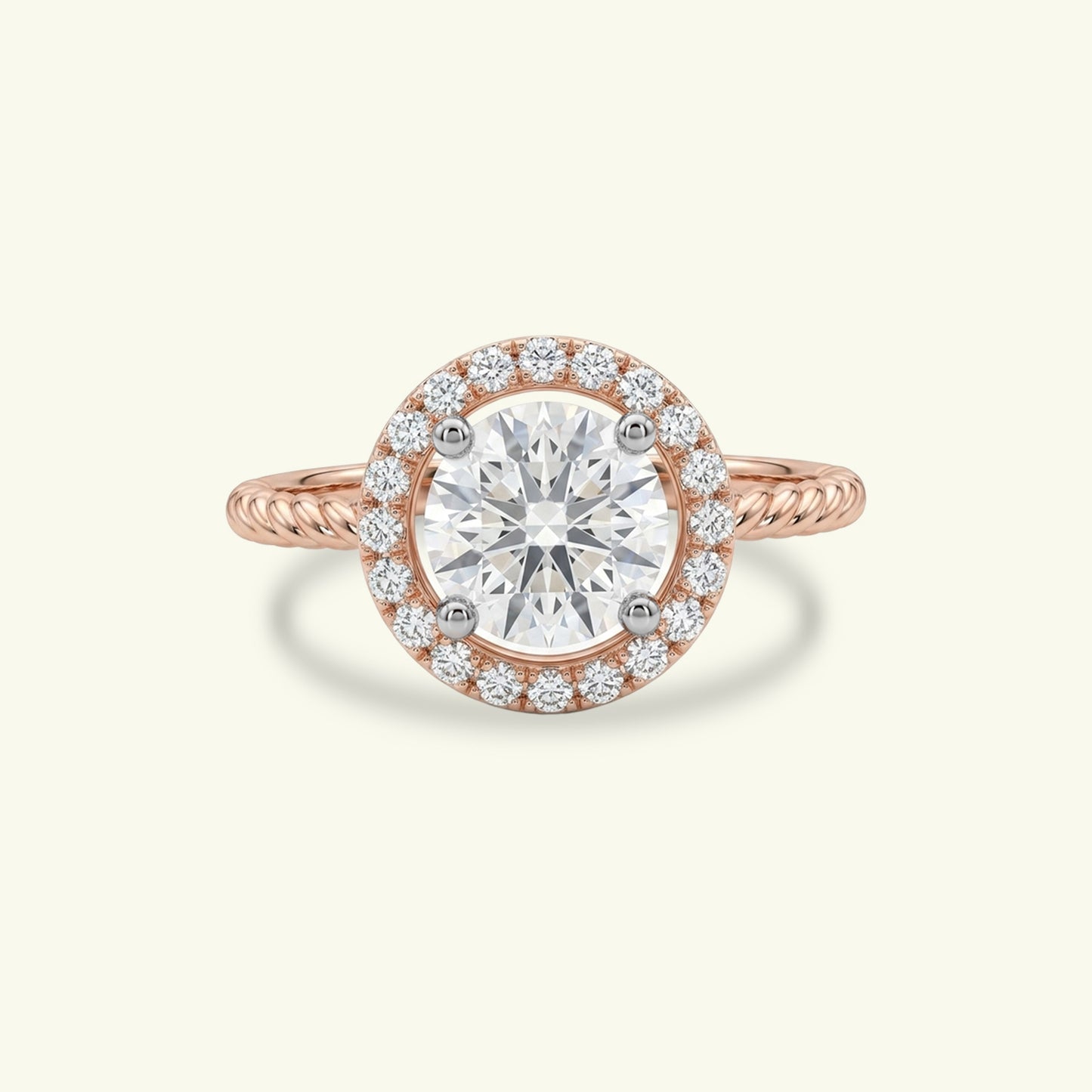 Mirielle Arc Diamond Solitaire Ring