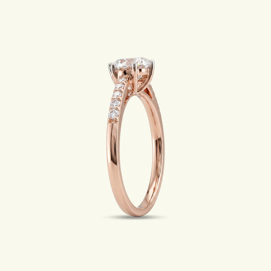 Selvian Crest Diamond Solitaire Ring