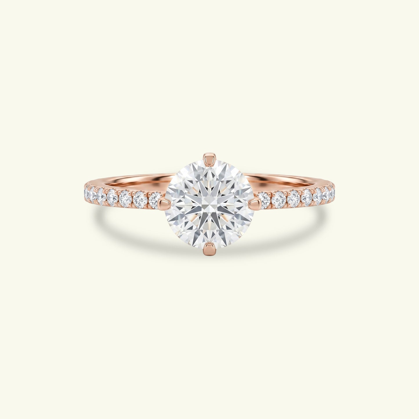 Elverin Halo Diamond Solitaire Ring