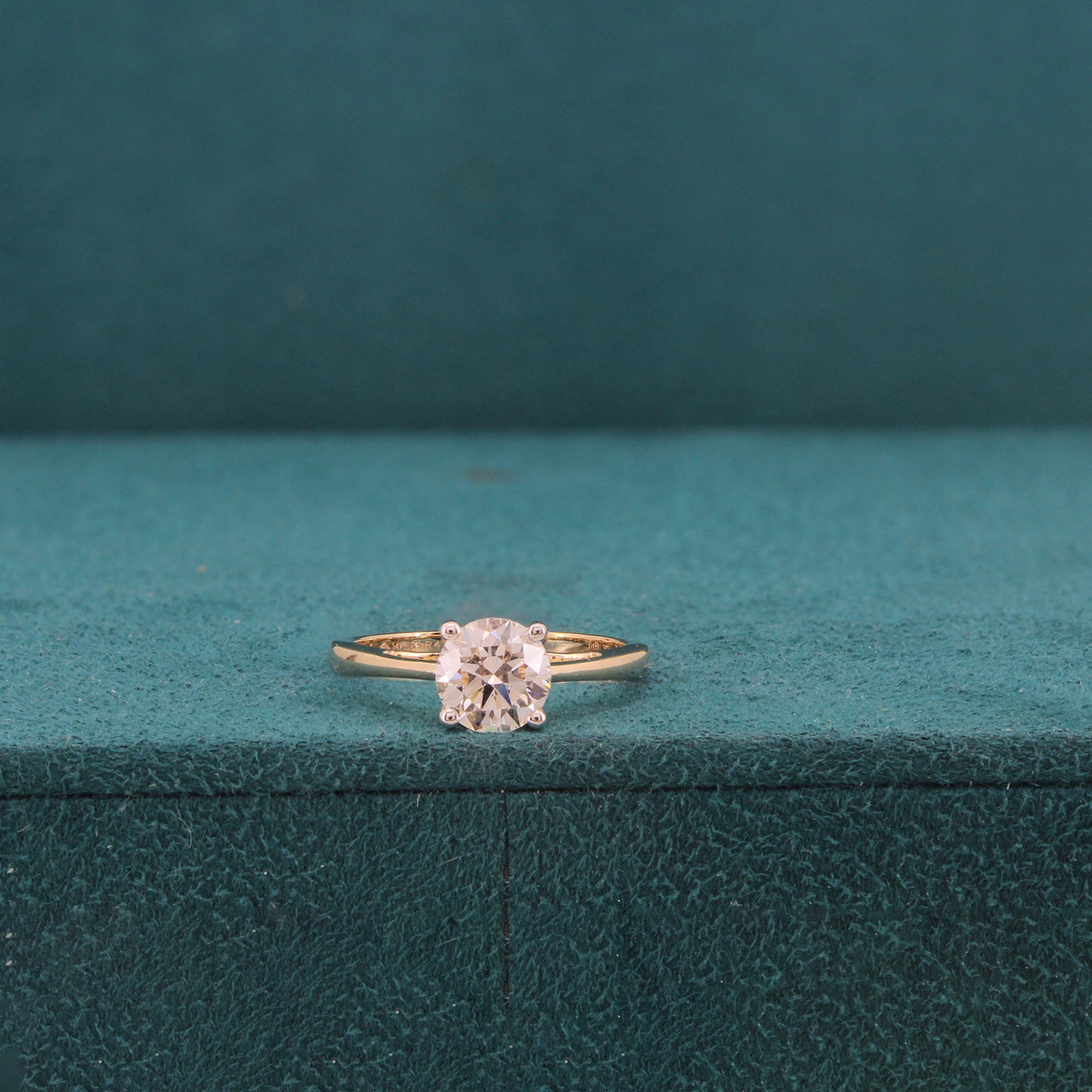 Firayne Beam Diamond Solitaire Ring