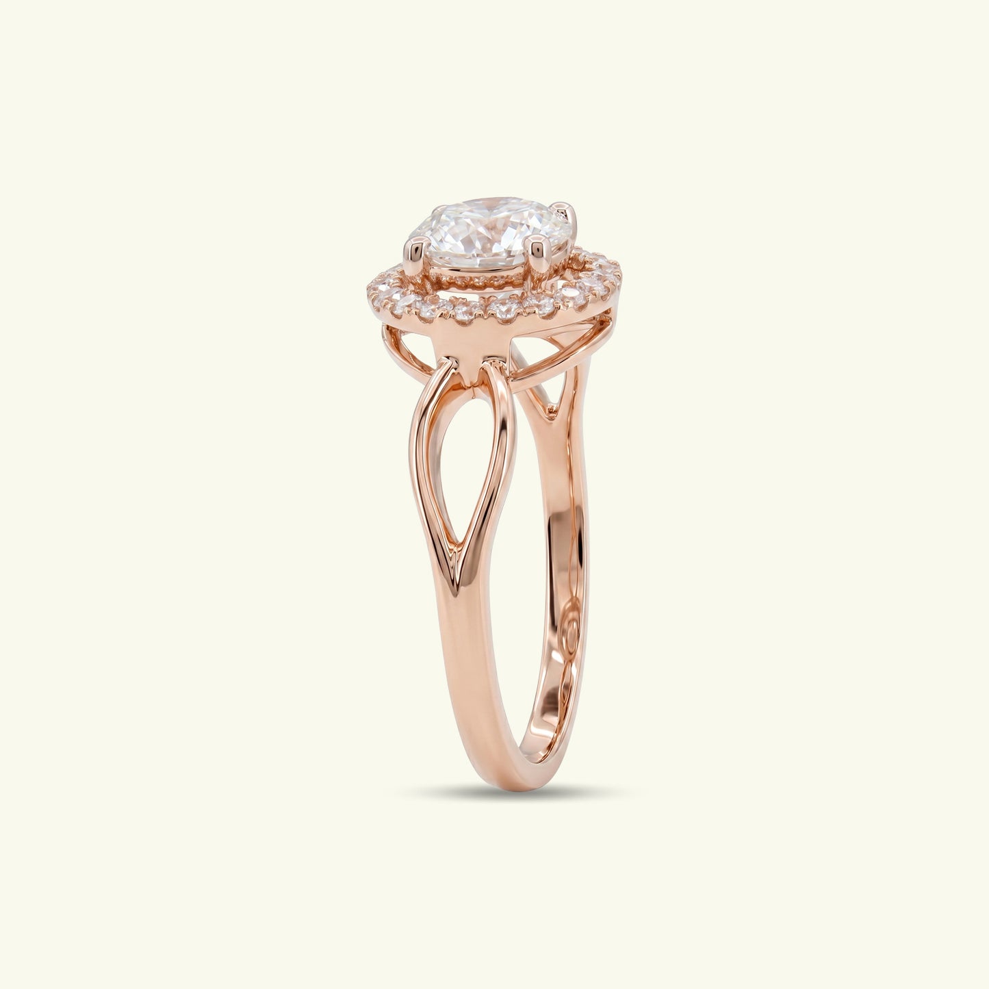 Lureva Crest Diamond Solitaire Ring