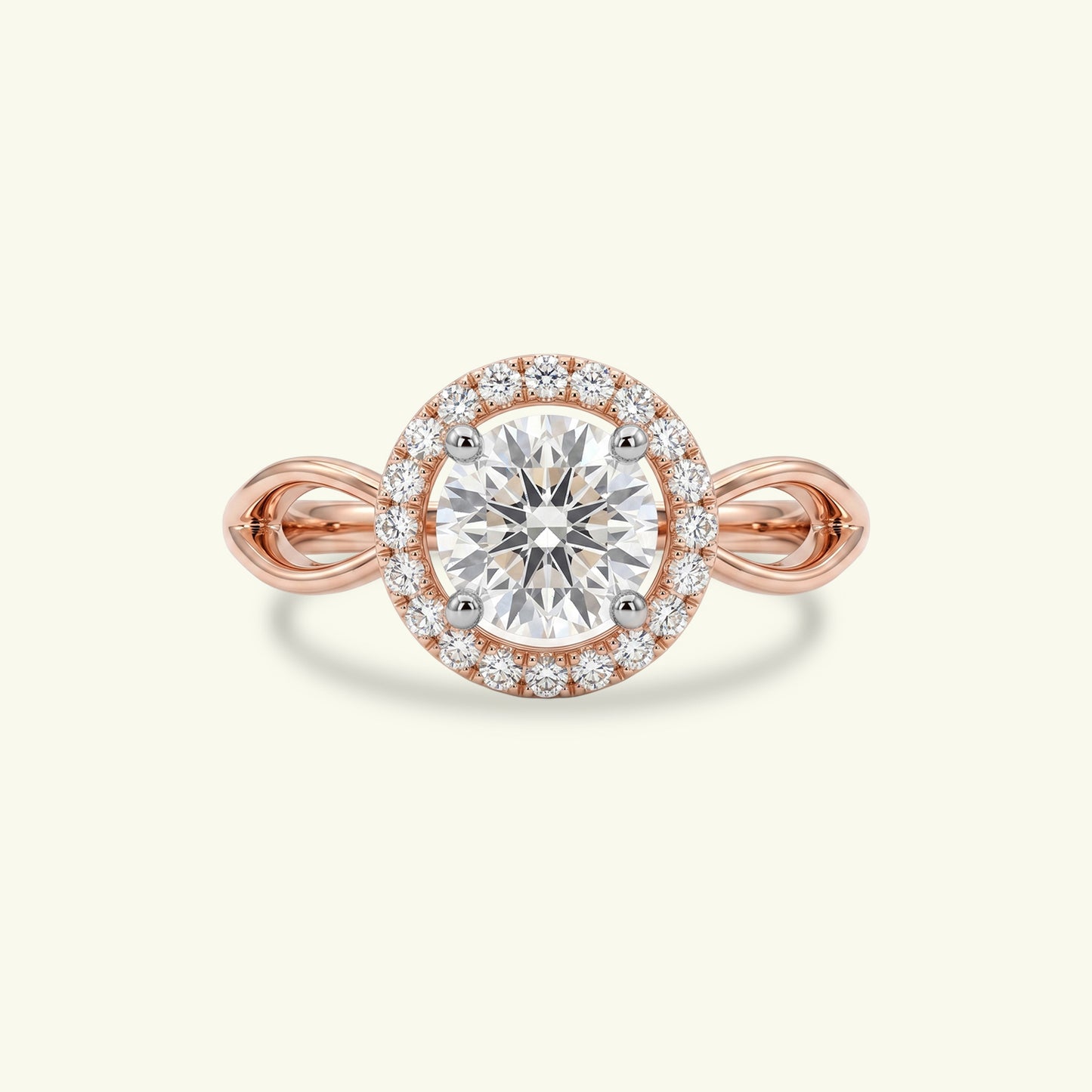 Lureva Crest Diamond Solitaire Ring