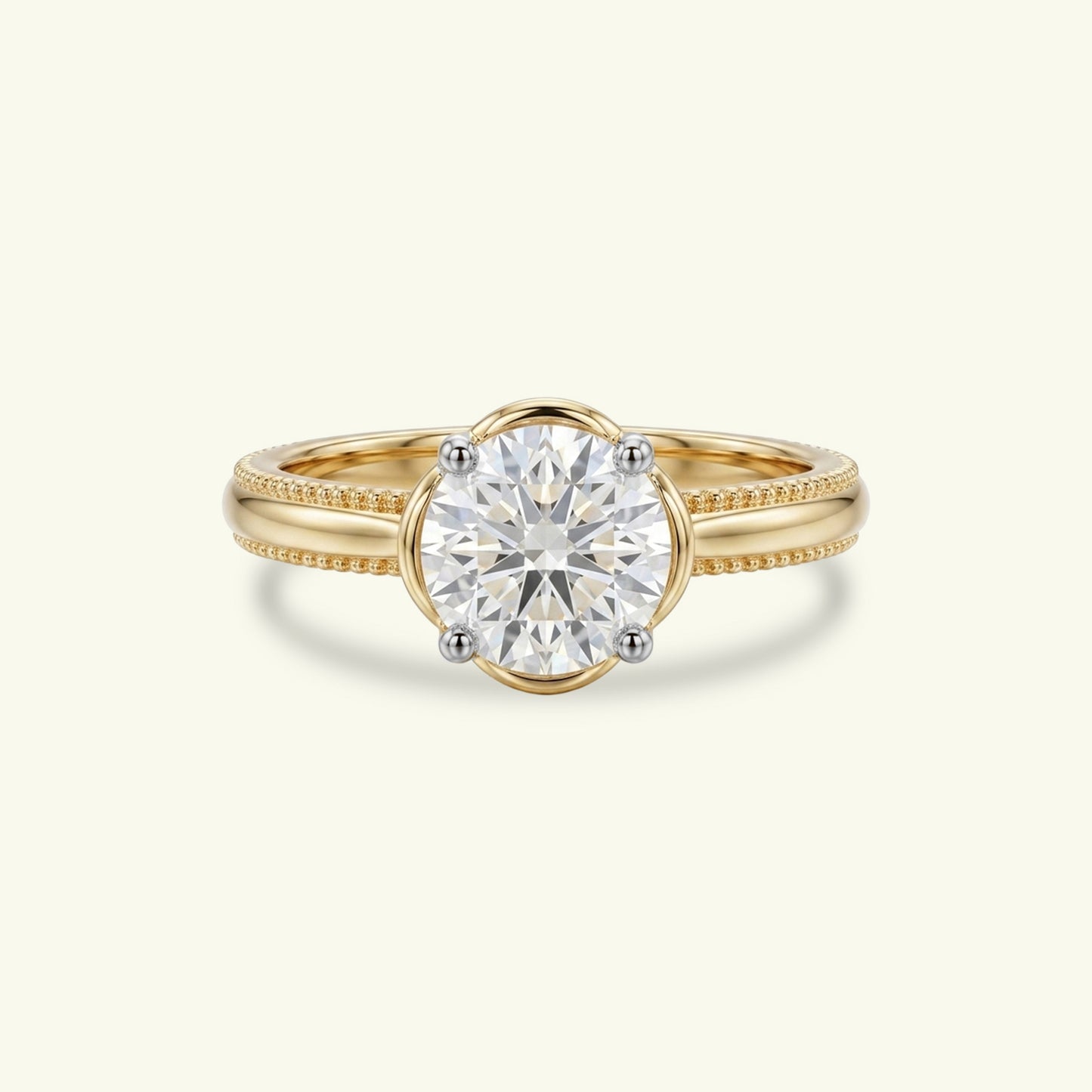 Neralia Path Diamond Solitaire Ring