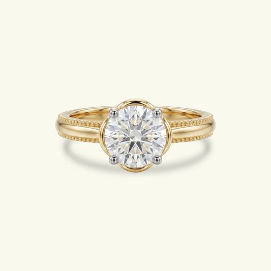 Neralia Path Diamond Solitaire Ring