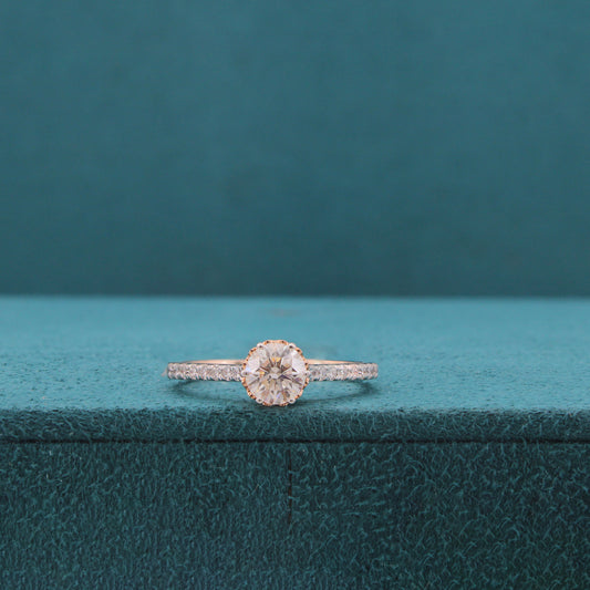 Selmira Crest Diamond Solitaire Ring