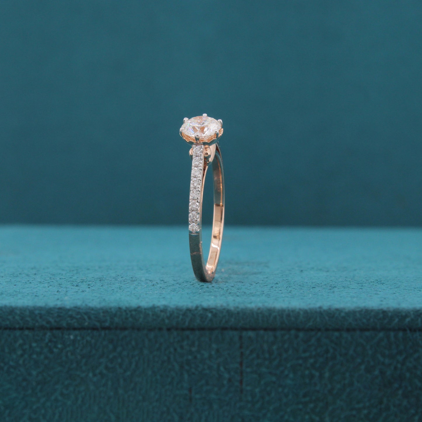 Selmira Crest Diamond Solitaire Ring