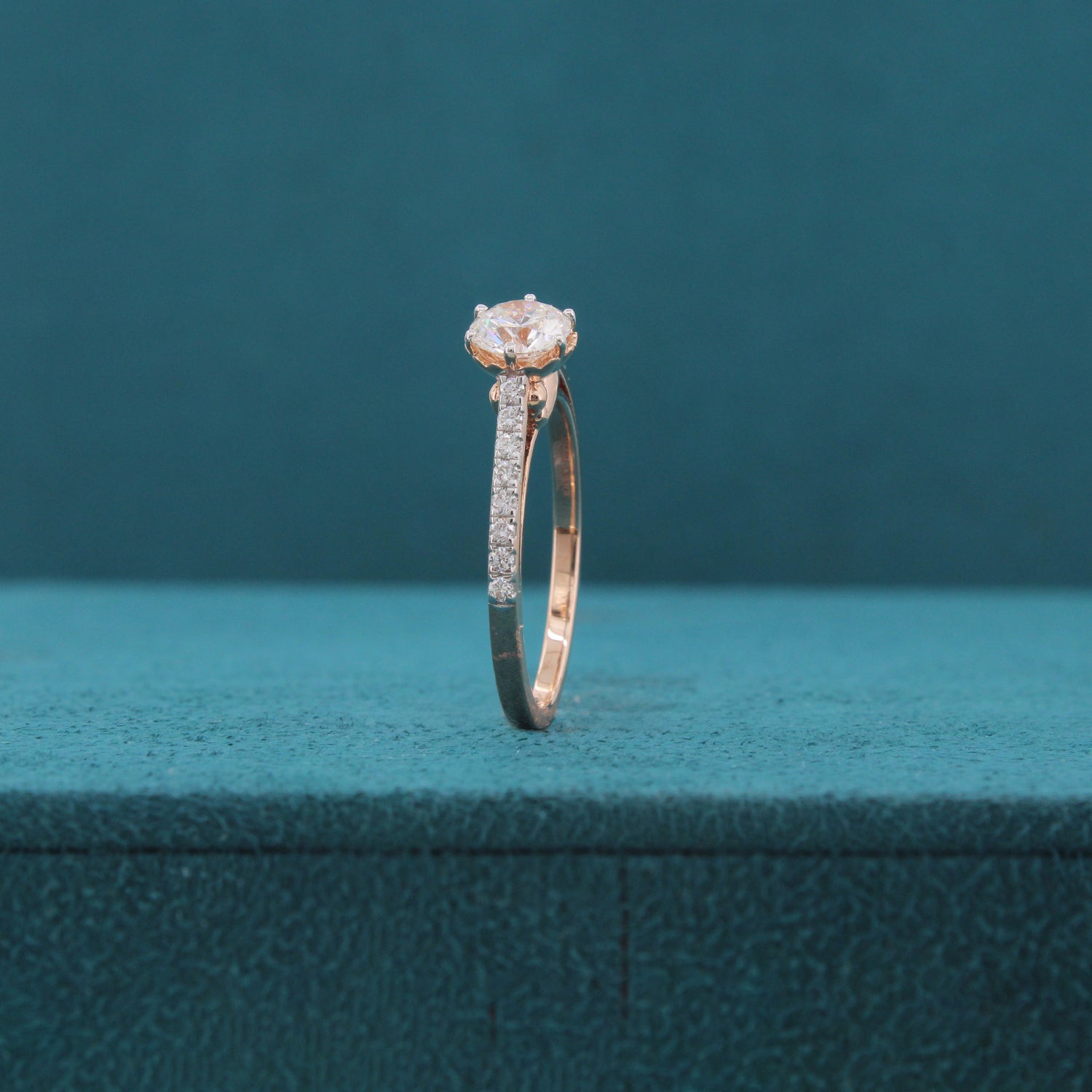 Selmira Crest Diamond Solitaire Ring