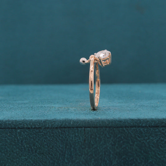 Elyndra Path Diamond Solitaire Ring