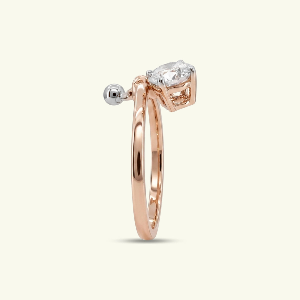 Elyndra Path Diamond Solitaire Ring
