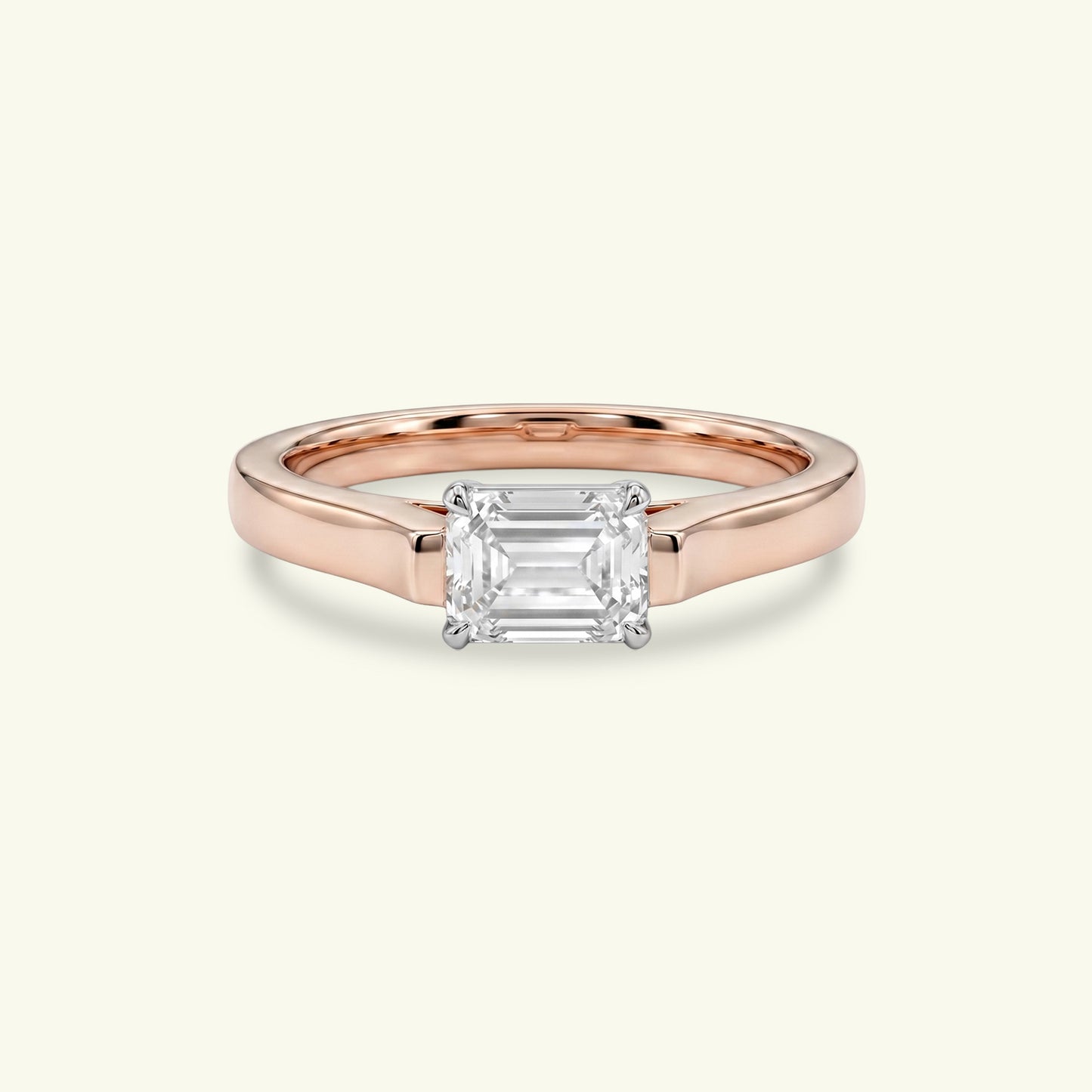 Selvira Beam Diamond Solitaire Ring