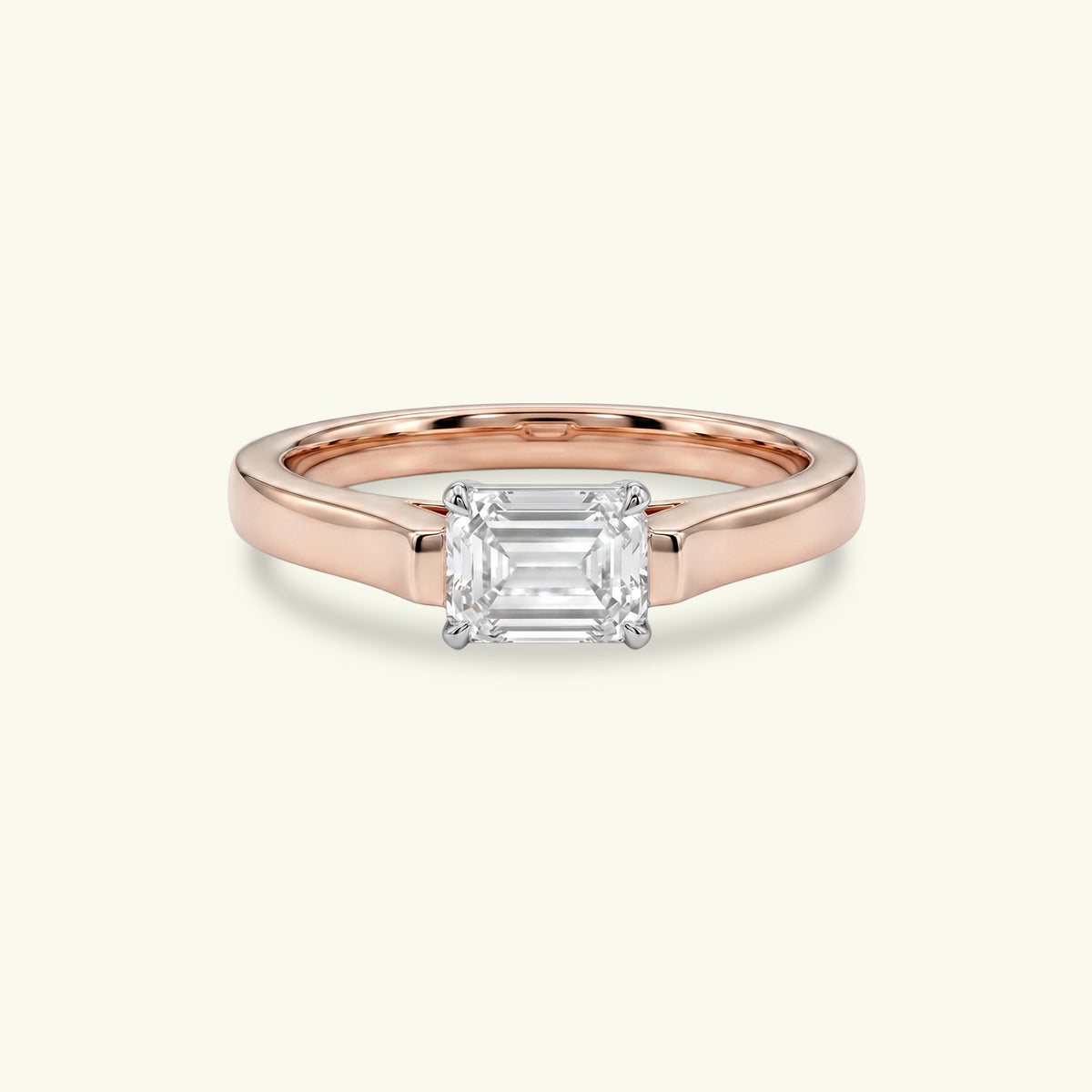 Selvira Beam Diamond Solitaire Ring