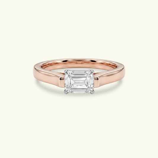 Selvira Beam Diamond Solitaire Ring