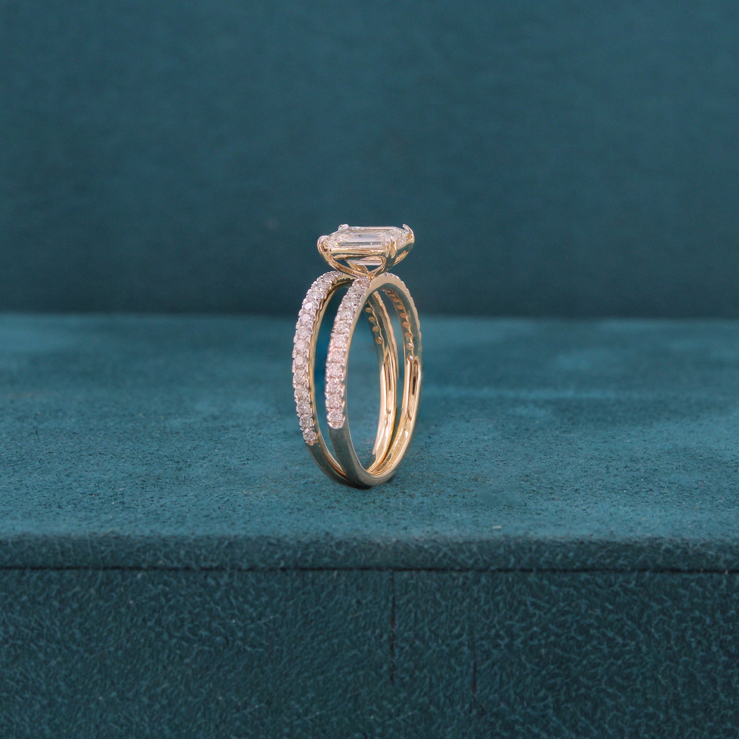 Lumeria Crown Diamond Solitaire Ring