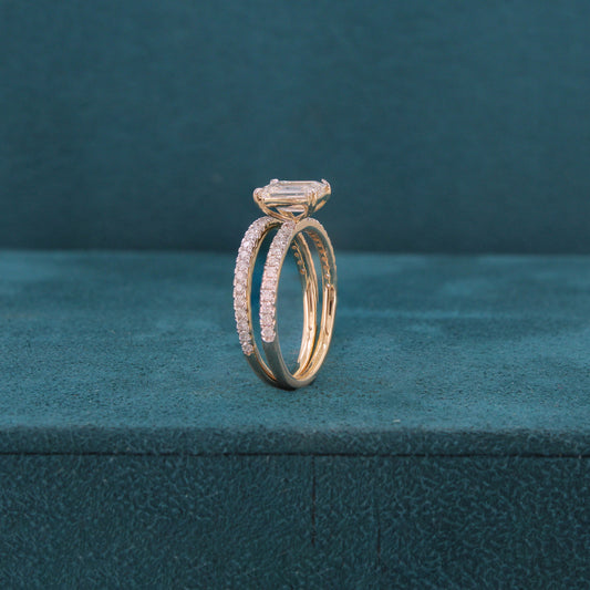 Lumeria Crown Diamond Solitaire Ring