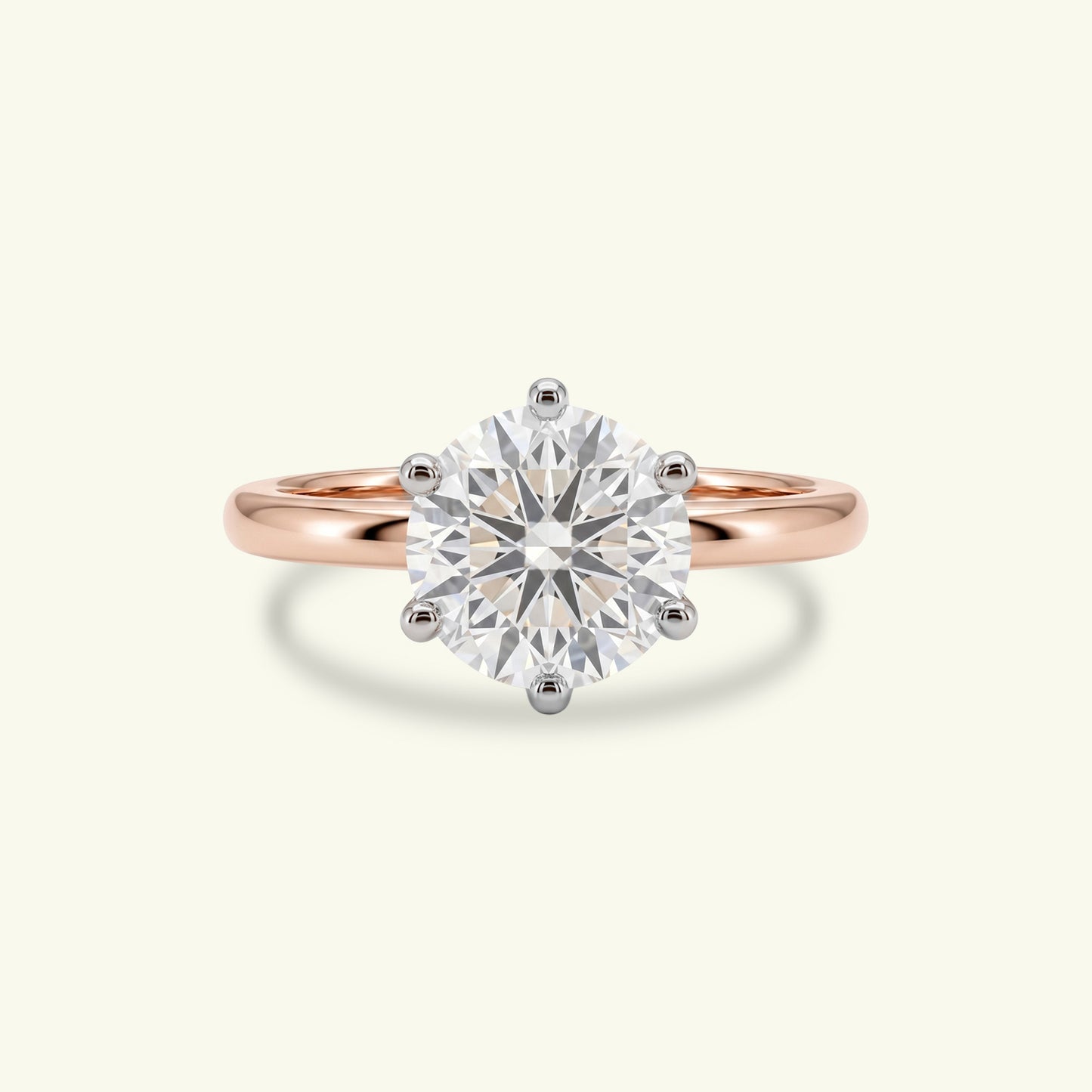 Selvarin Peak Diamond Solitaire Ring