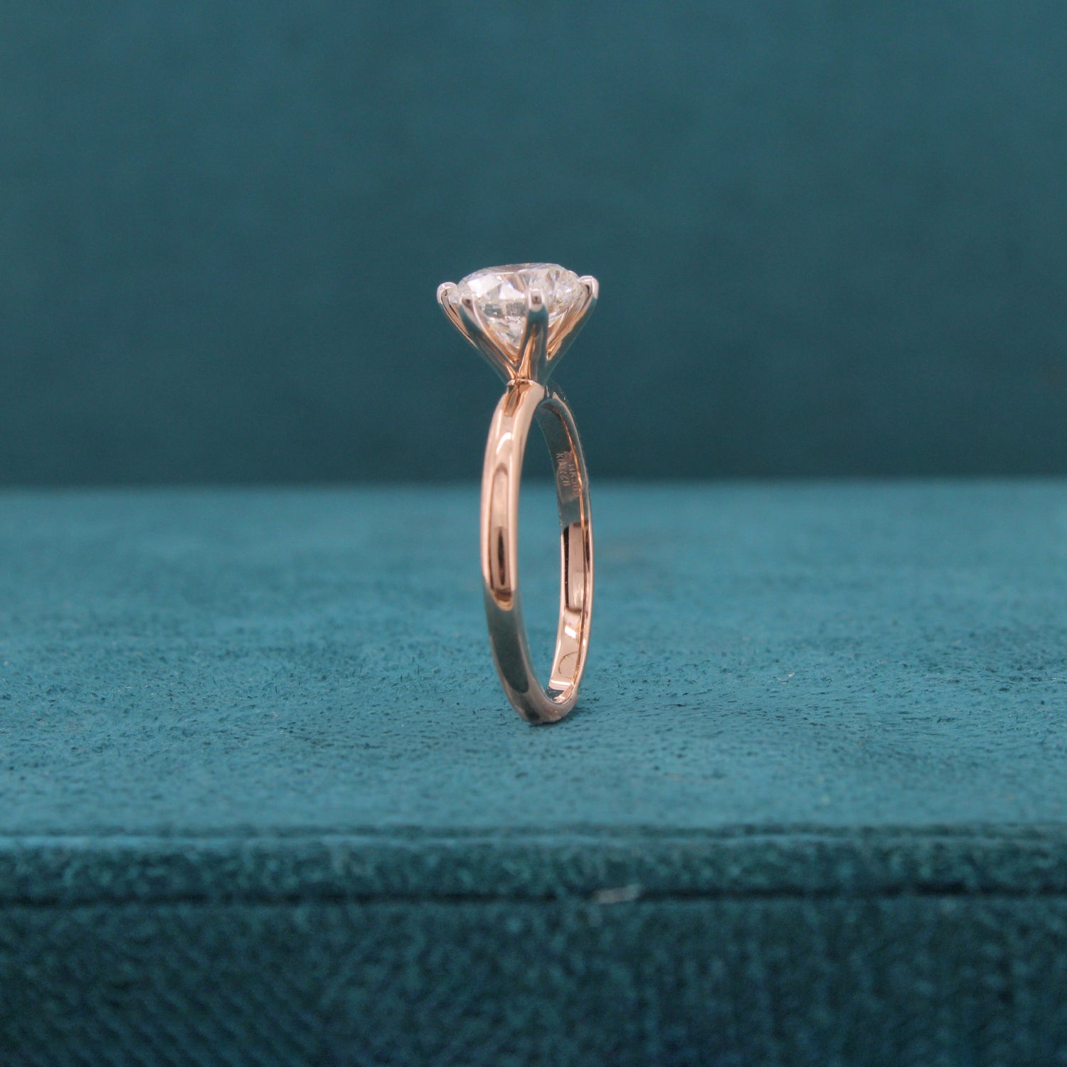 Selvarin Peak Diamond Solitaire Ring