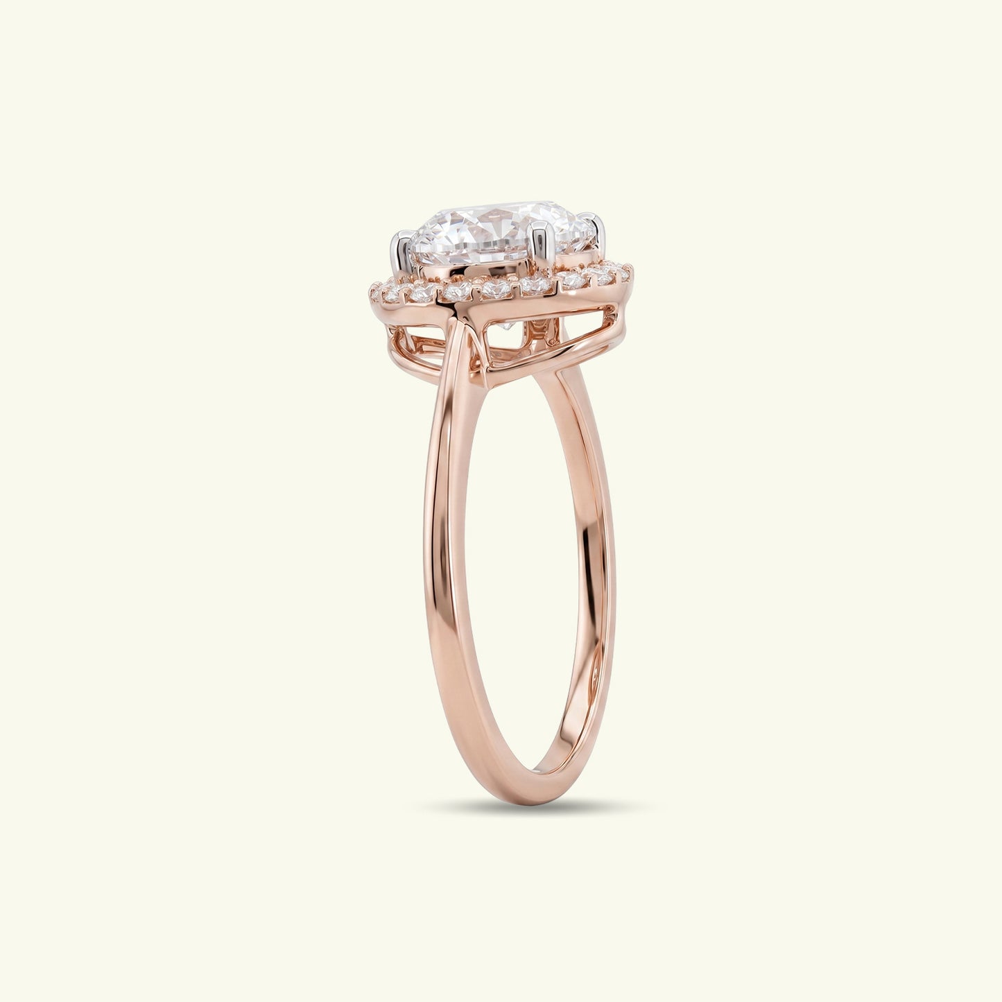 Emerelle Arc Diamond Solitaire Ring