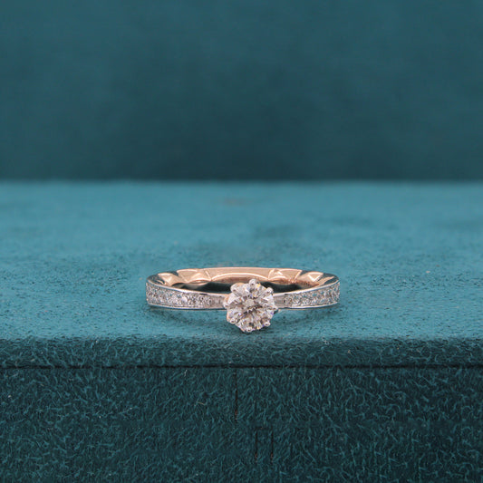 Aravelle Rise Diamond Solitaire Ring