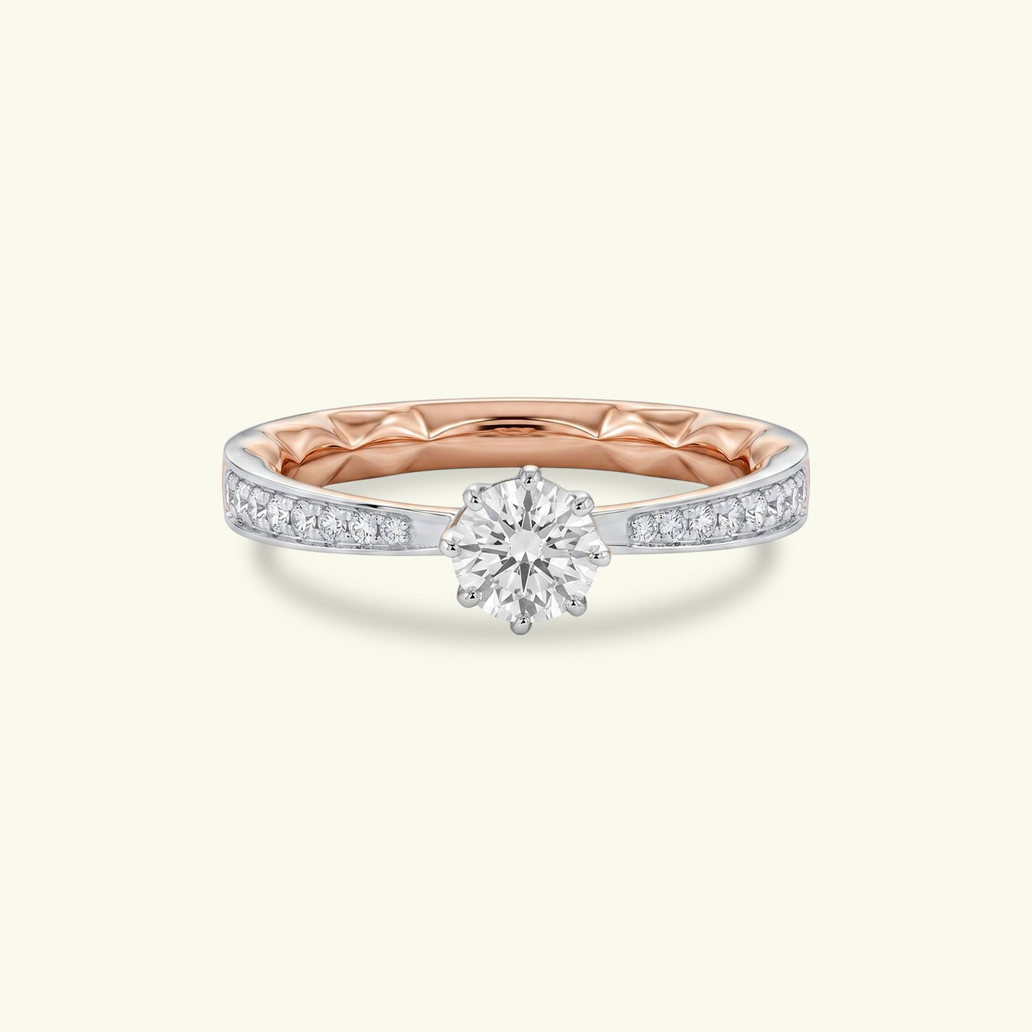 Aravelle Rise Diamond Solitaire Ring