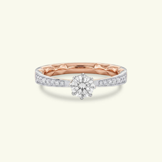 Aravelle Rise Diamond Solitaire Ring