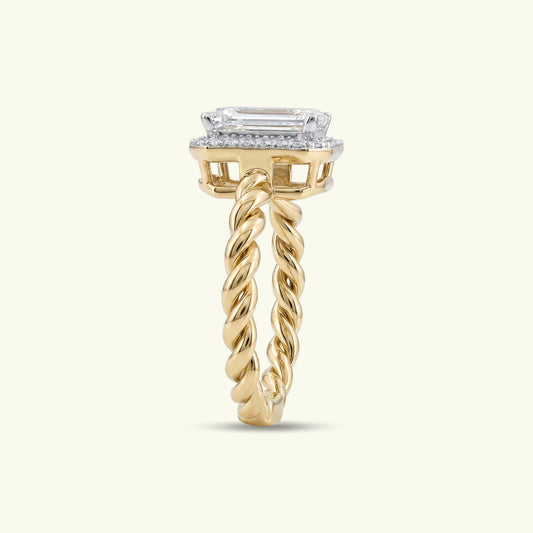 Halynra Bloom Diamond Halo Ring