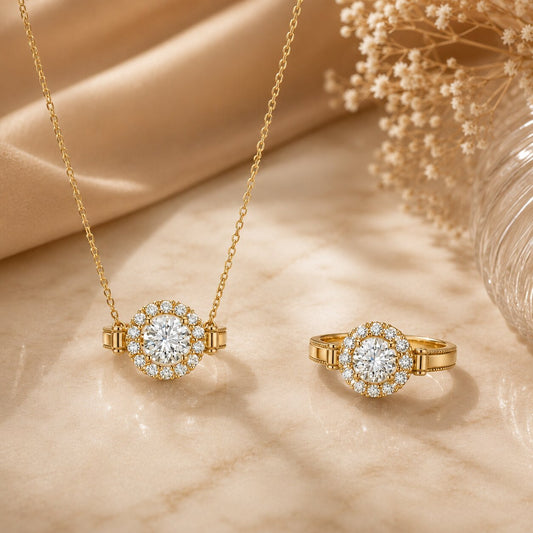 Diamond ring and necklace styling from All Ways You