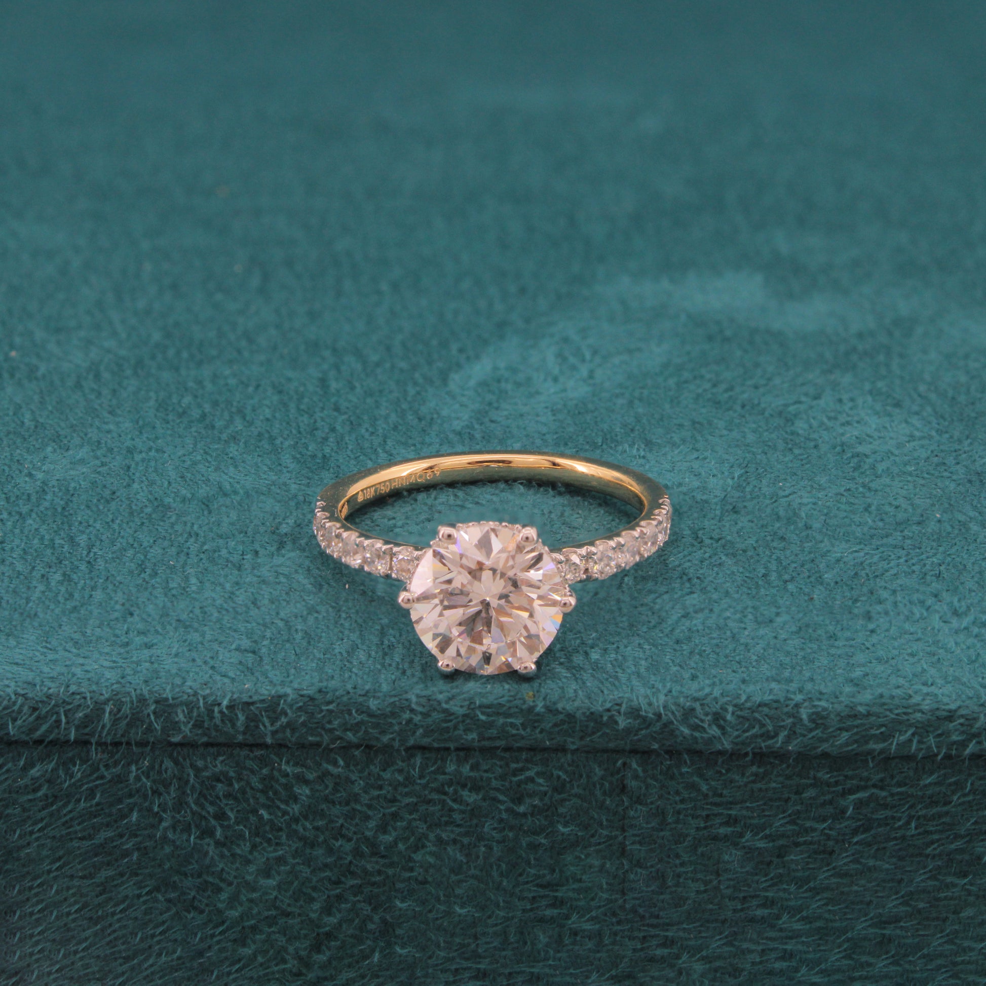 Veloria Arc Diamond Solitaire Ring