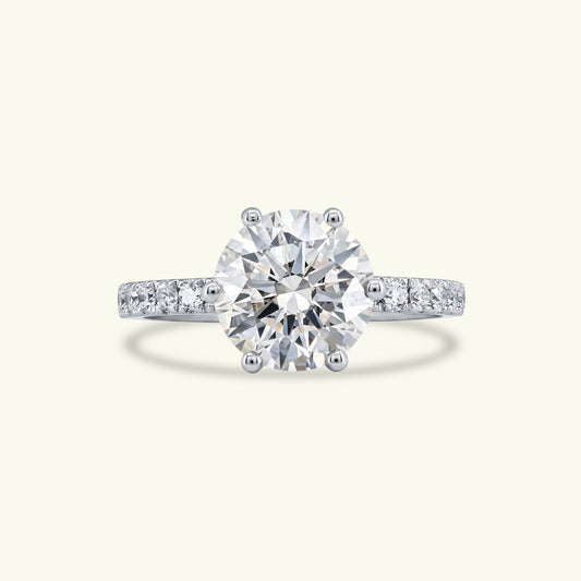 Veloria Arc Diamond Solitaire Ring