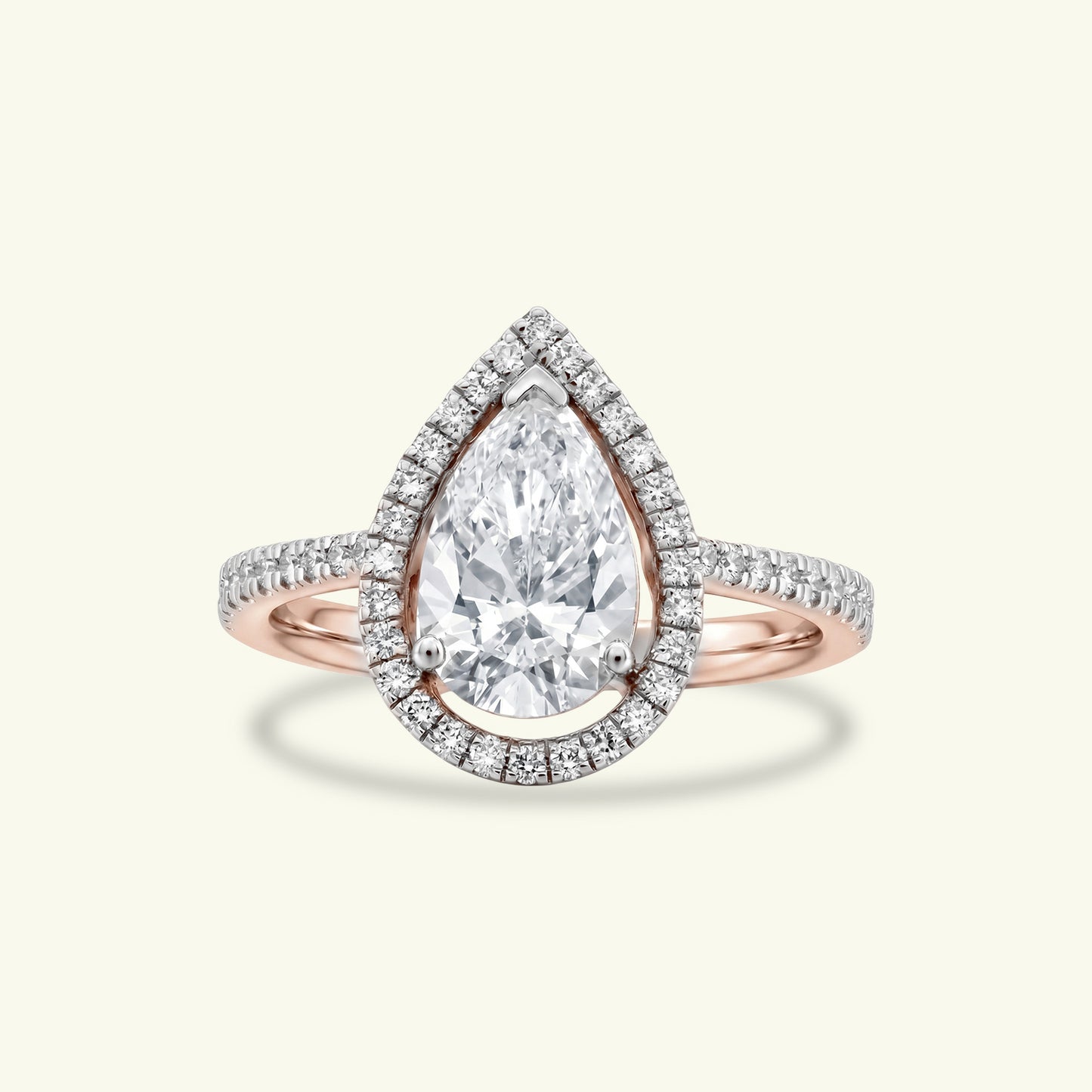 Seravine Peak Diamond Solitaire Ring