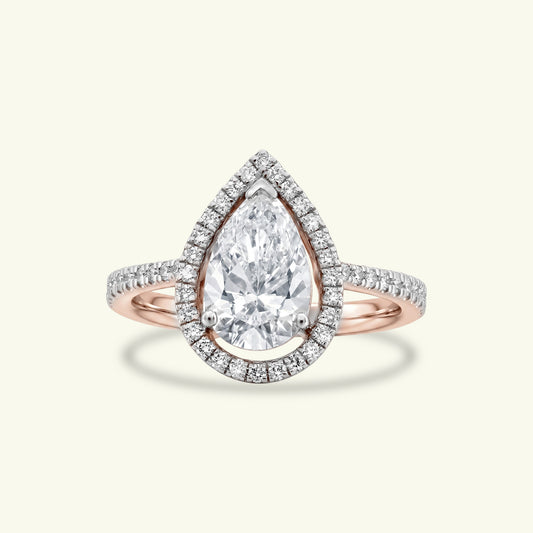 Seravine Peak Diamond Solitaire Ring
