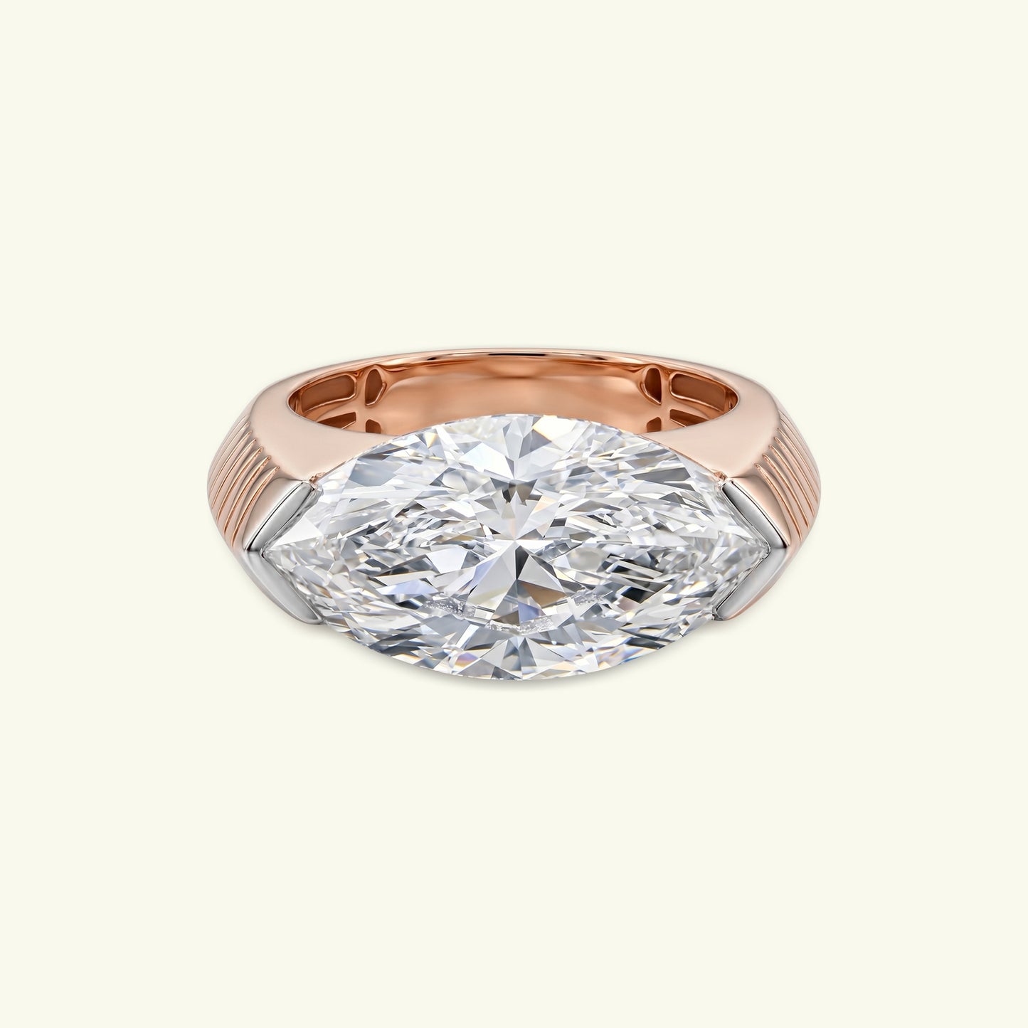 Elvea Crest Diamond Solitaire Ring