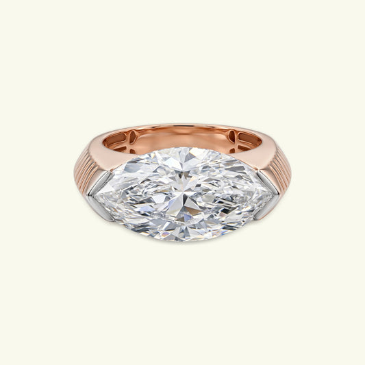 Elvea Crest Diamond Solitaire Ring