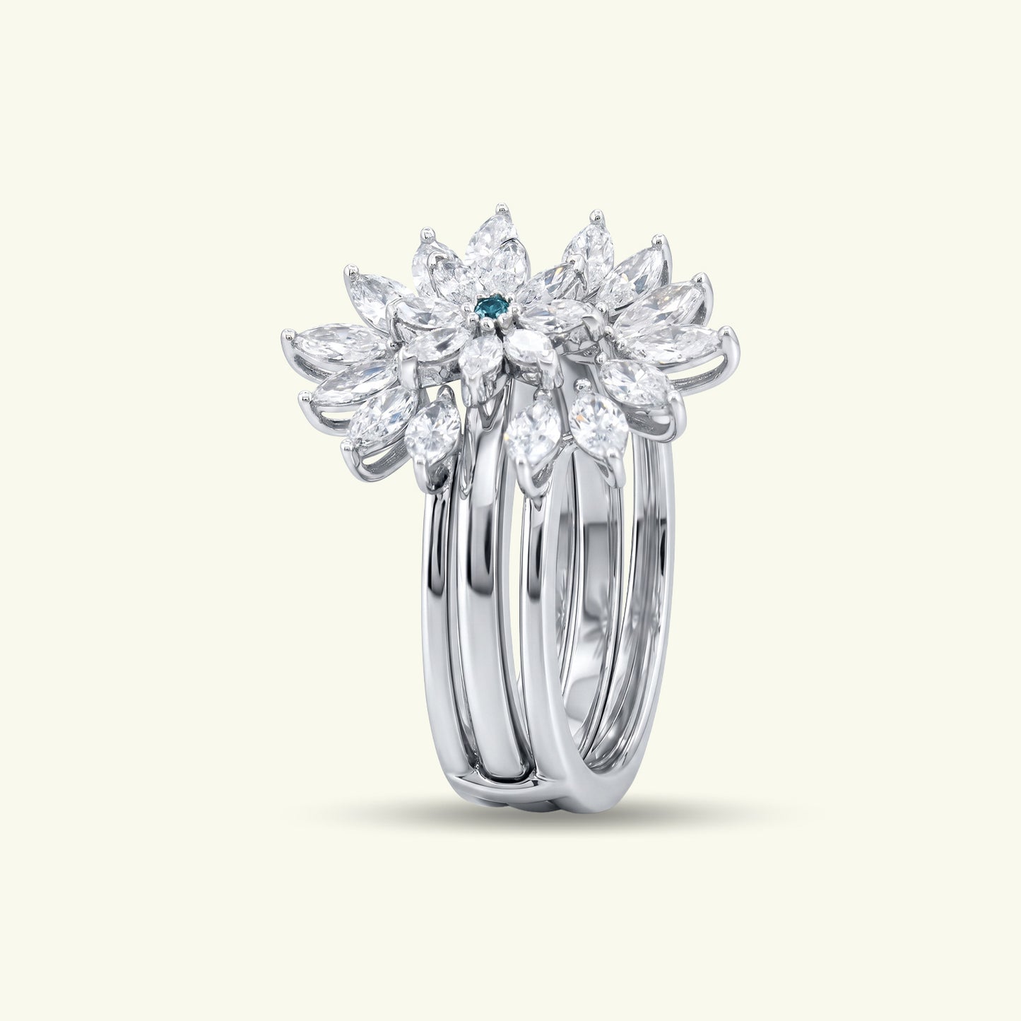 Sylvette Modern Diamond Ring