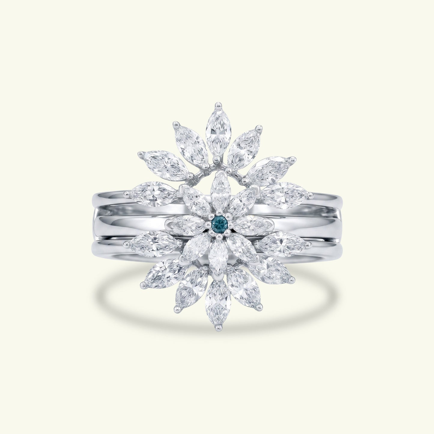 Sylvette Modern Diamond Ring