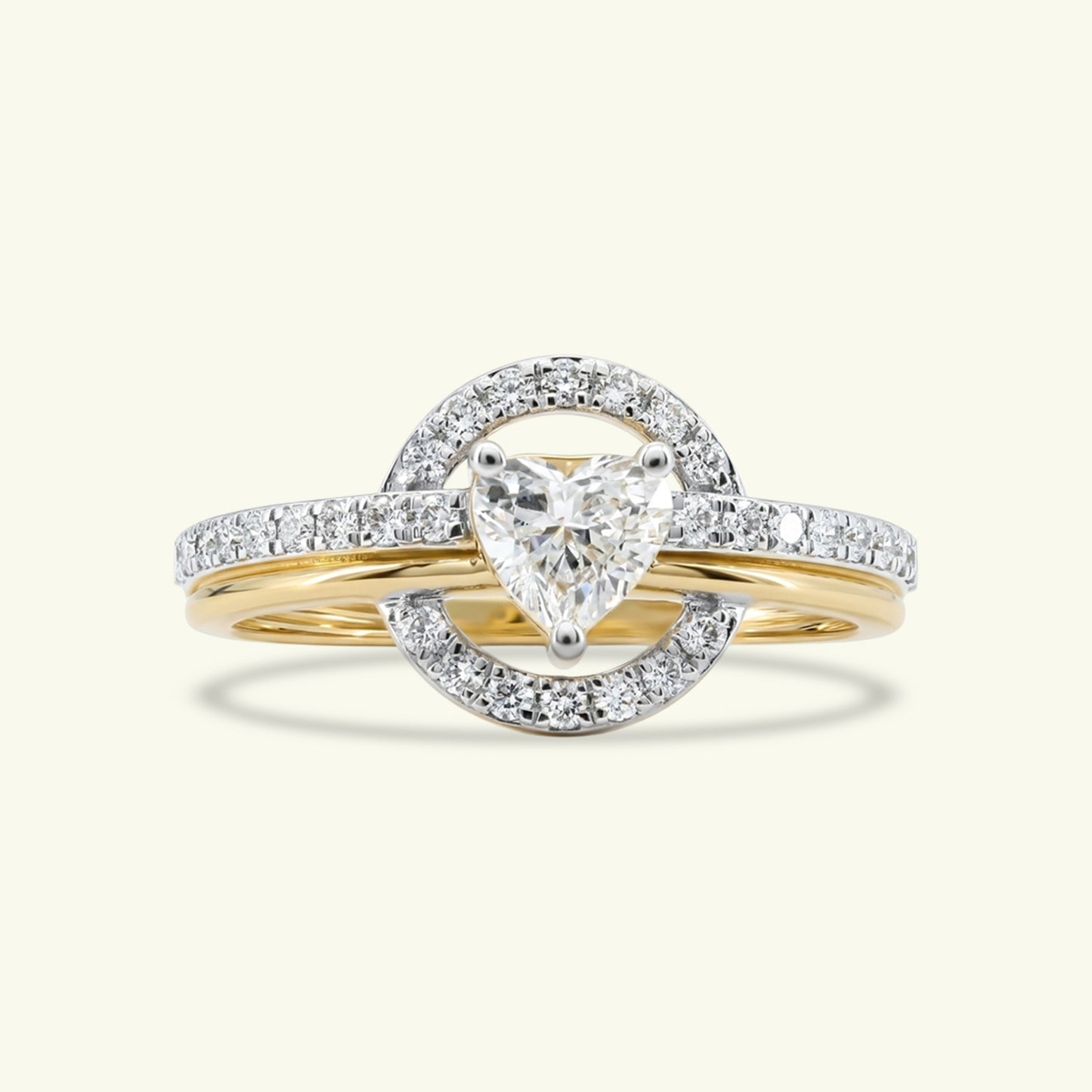 Amora Heart Diamond Engagement Ring